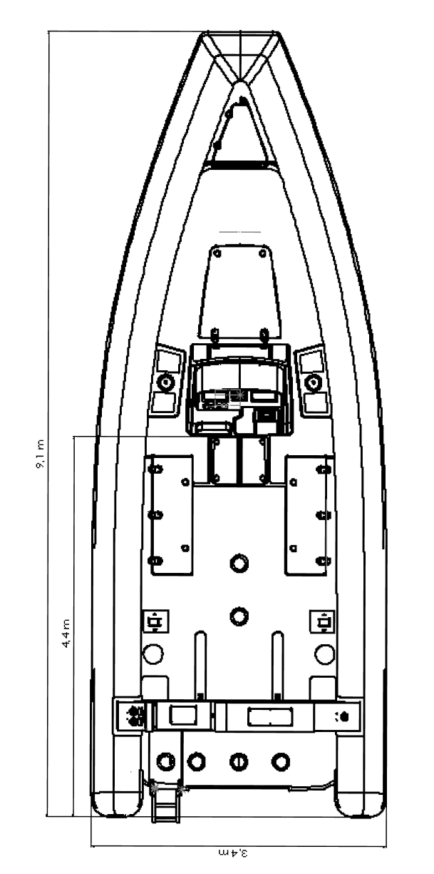 Amphibious boat Iguana Pro